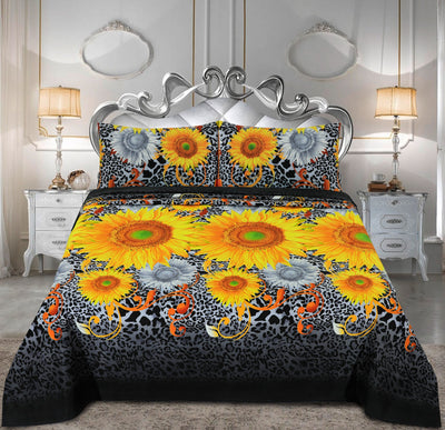 Soraj Mukhi- Premium Cotton Bed Sheet Set