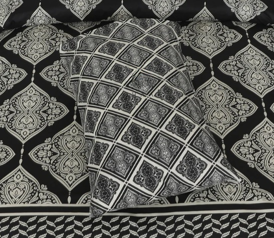 Black Leaves- Single Bedsheet Set