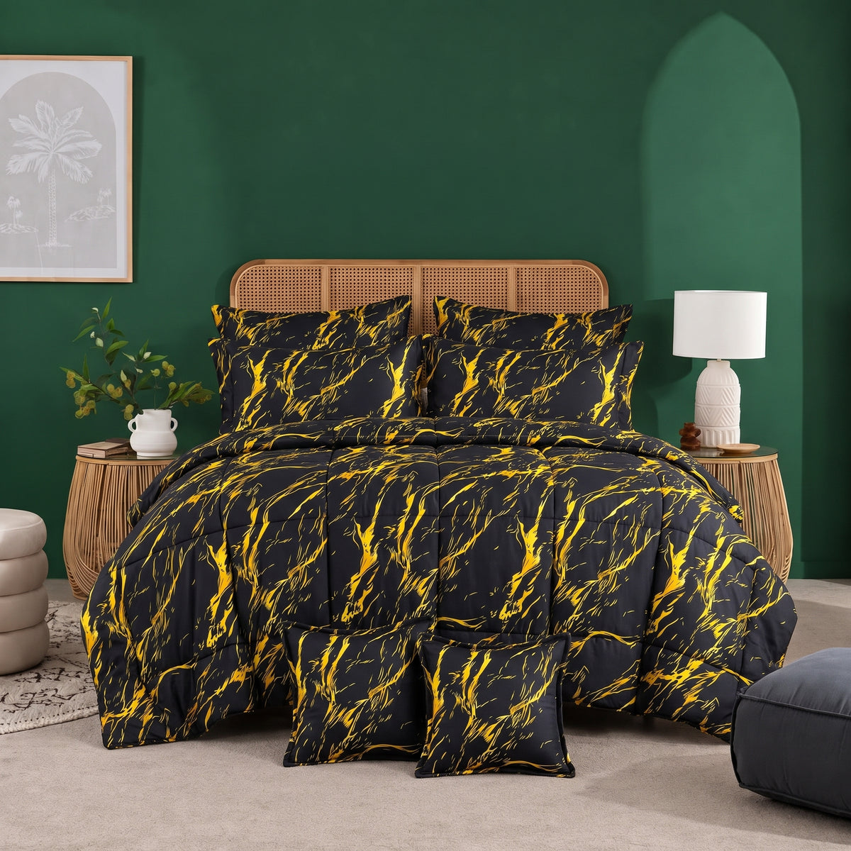 MIDNIGHT VEIN - 8pcs Premium Comforter Set