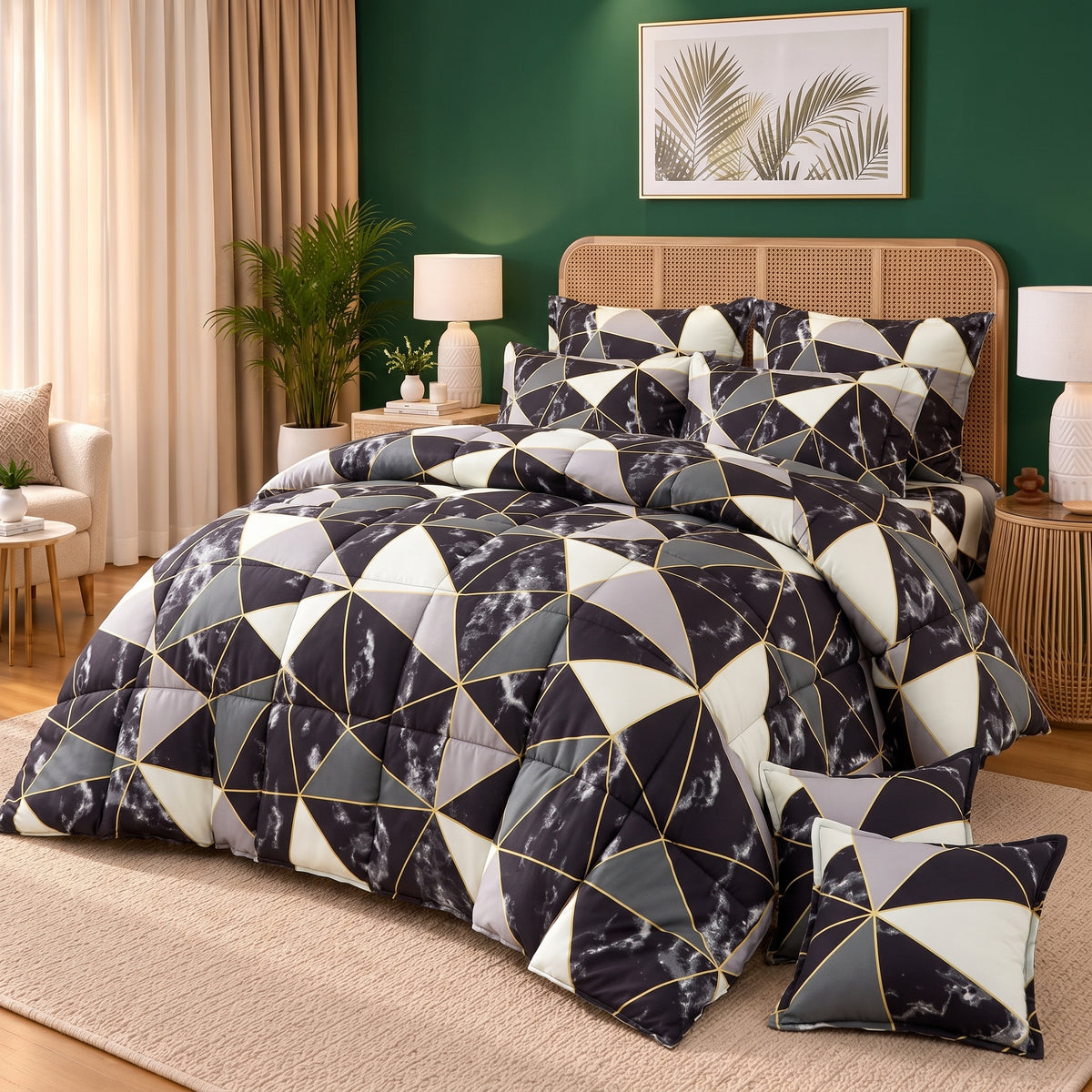 TRIANGULAR STONE -8 pcs WINTER RAZAI Set (HEAVY FILLING)