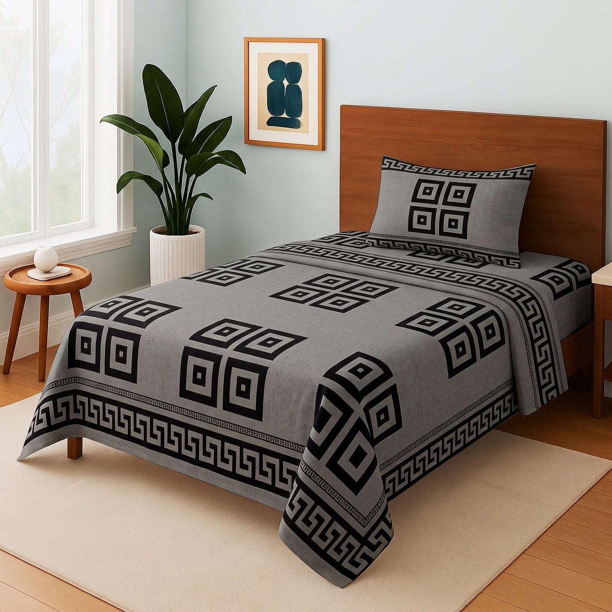 Grey Gucci - Single Bedsheet Set