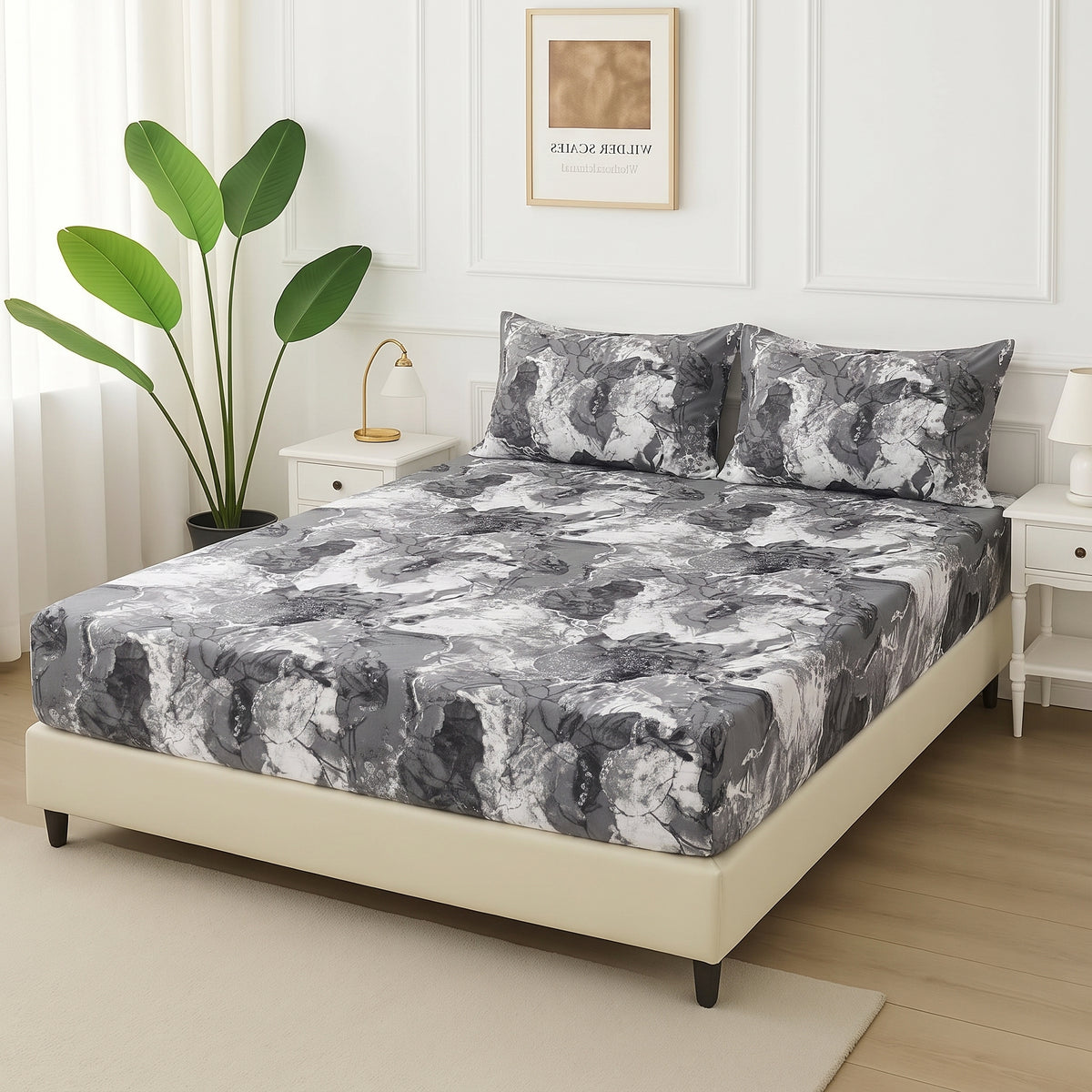 Marble Nebula - Fitted Bedsheet Set