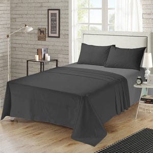Plain GREY -Premium Cotton Bed Sheet Set