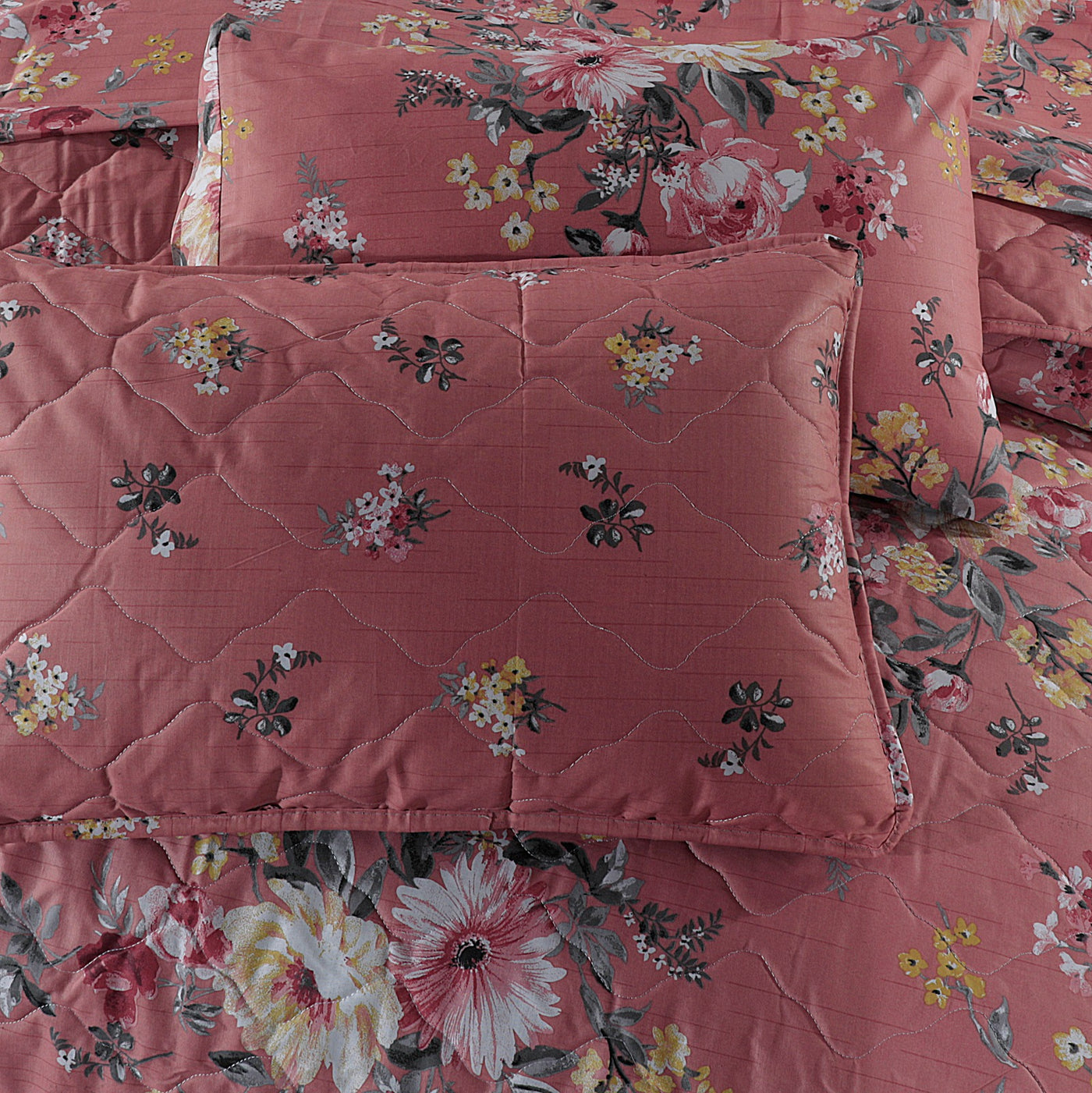 TEA FLOWER- Summer Comforter Set (Light Filling)