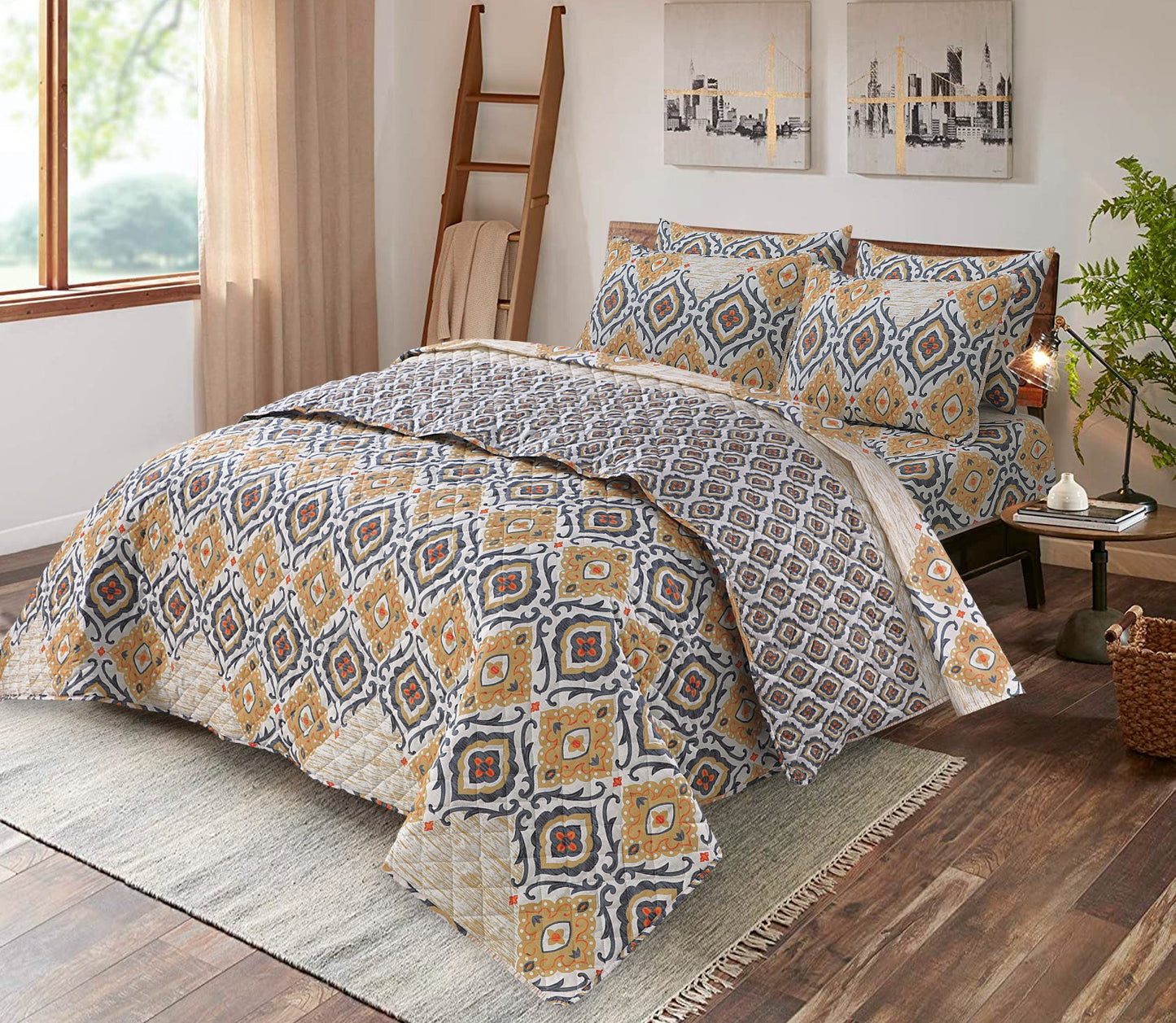 Egyptian- Premium 6pcs Comforter Set