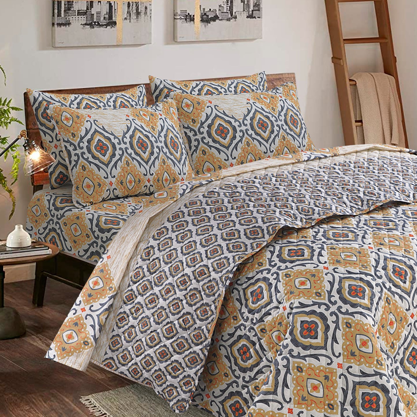 Egyptian- Premium 6pcs Comforter Set