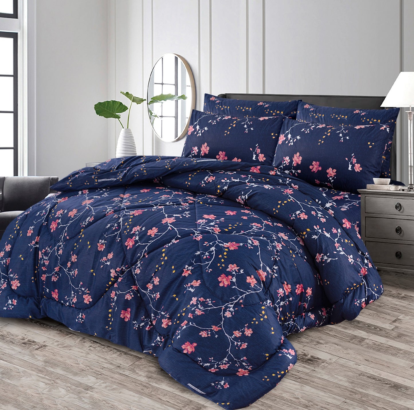 Tulip- 8pcs Summer Comforter set (light filling)