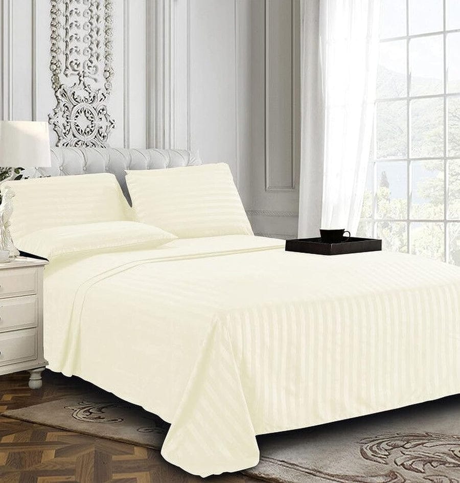 White Stripe- Bedsheet Set