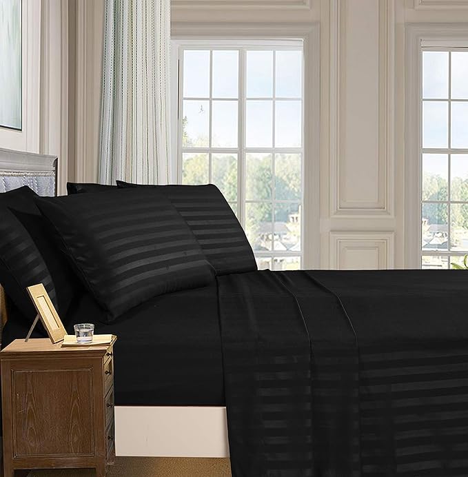 Black Stripe- Bedsheet Set