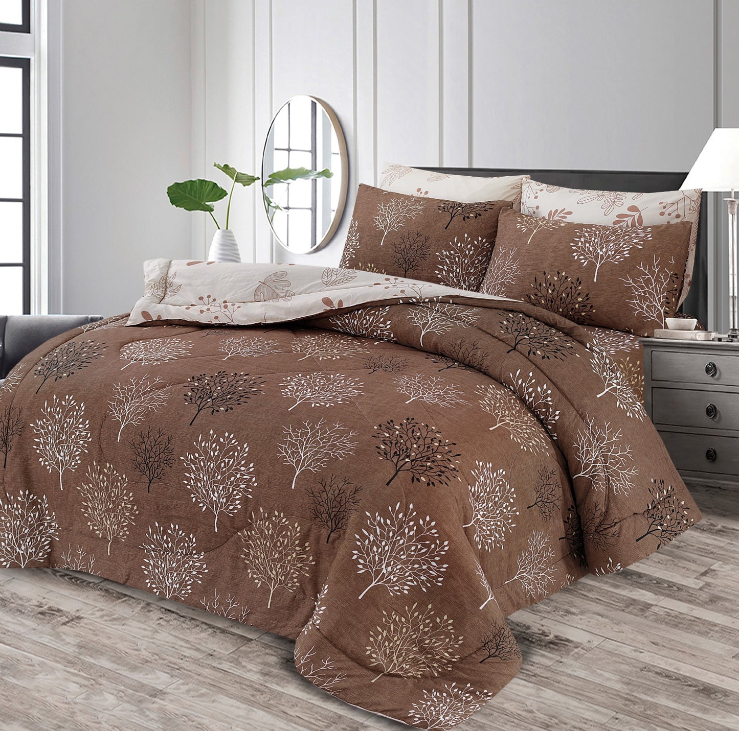 Bislery- Premium Pure Cotton 6pcs Comforter Set