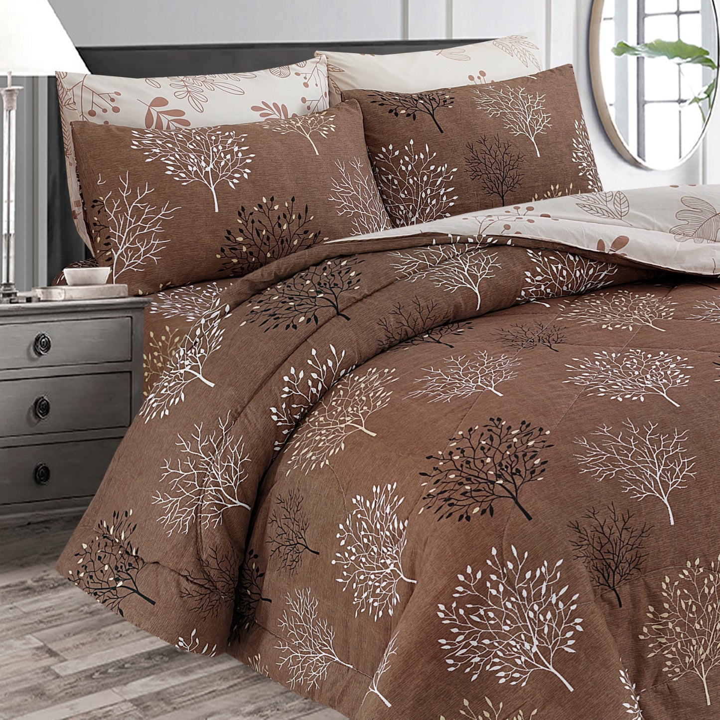 Bislery- Premium Pure Cotton 6pcs Comforter Set