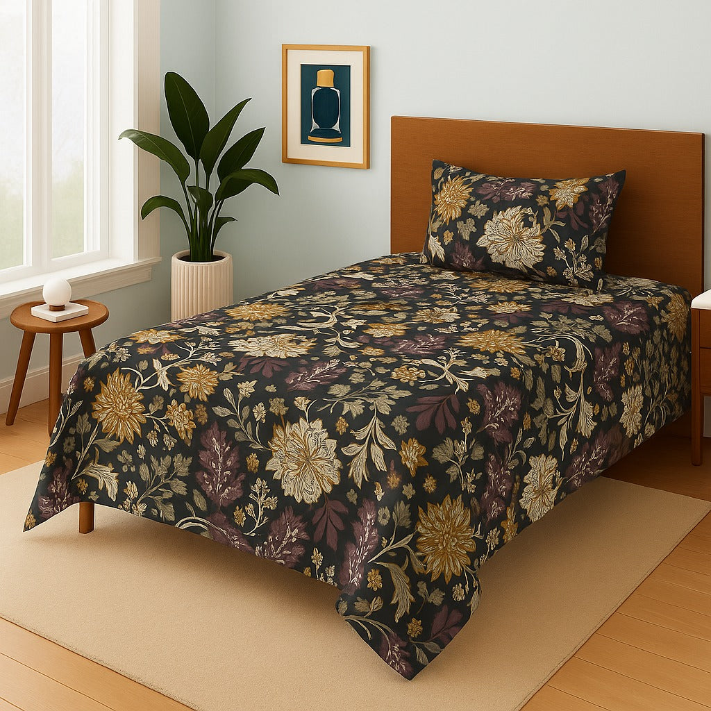 FOREST PATTA- Single Bedsheet Set