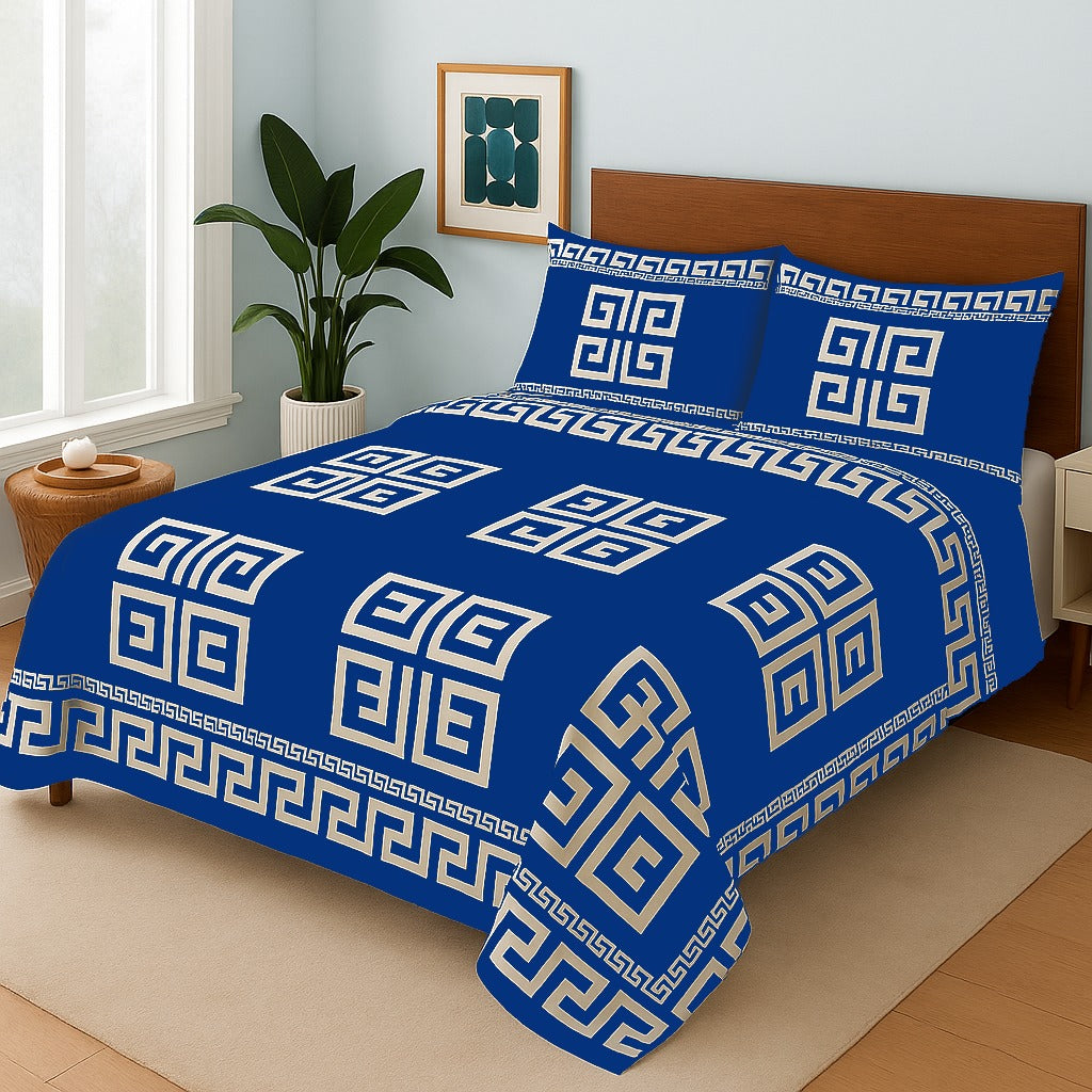 BLUE GUCCI- Bedsheet Set