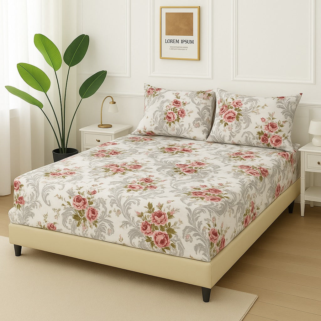 CONE FLOWER - Fitted Bedsheet Set