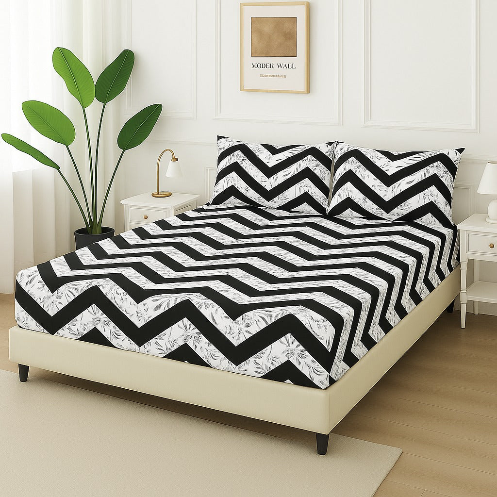 ZIGZAG- Fitted Bedsheet Set