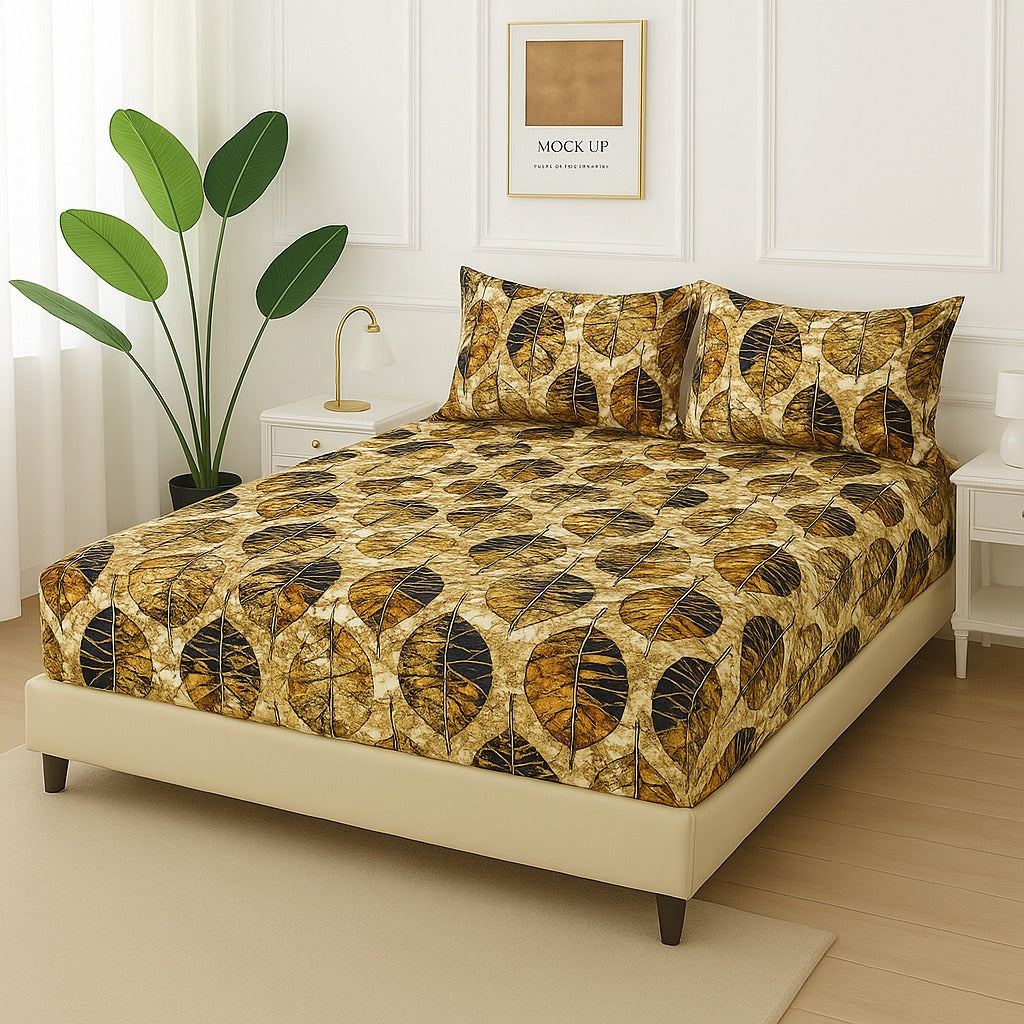 BUNCH LEAVES - Fitted Bedsheet Set