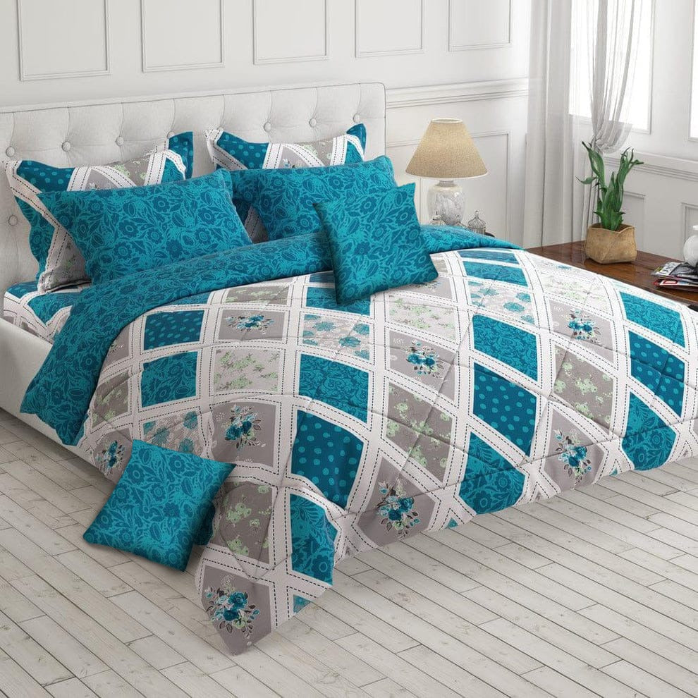 Daxton-8pcs Summer Comforter Set (Light Filling)