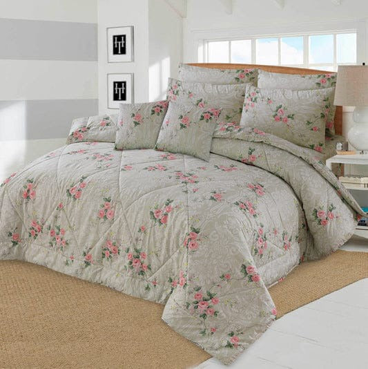 Zion Ash-8pcs Summer Comforter Set (Light Filling)