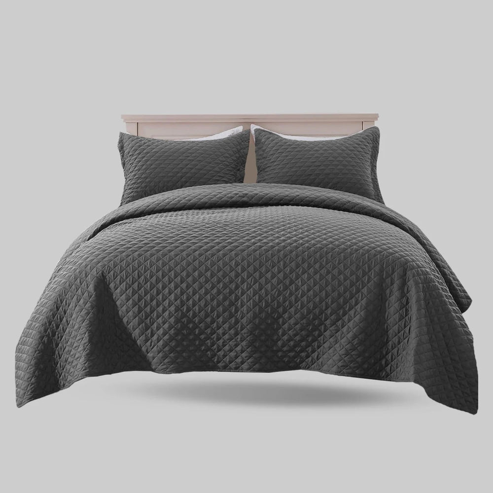 BEDSPREAD Set (Light Filling) - GREY - Zaraish.com