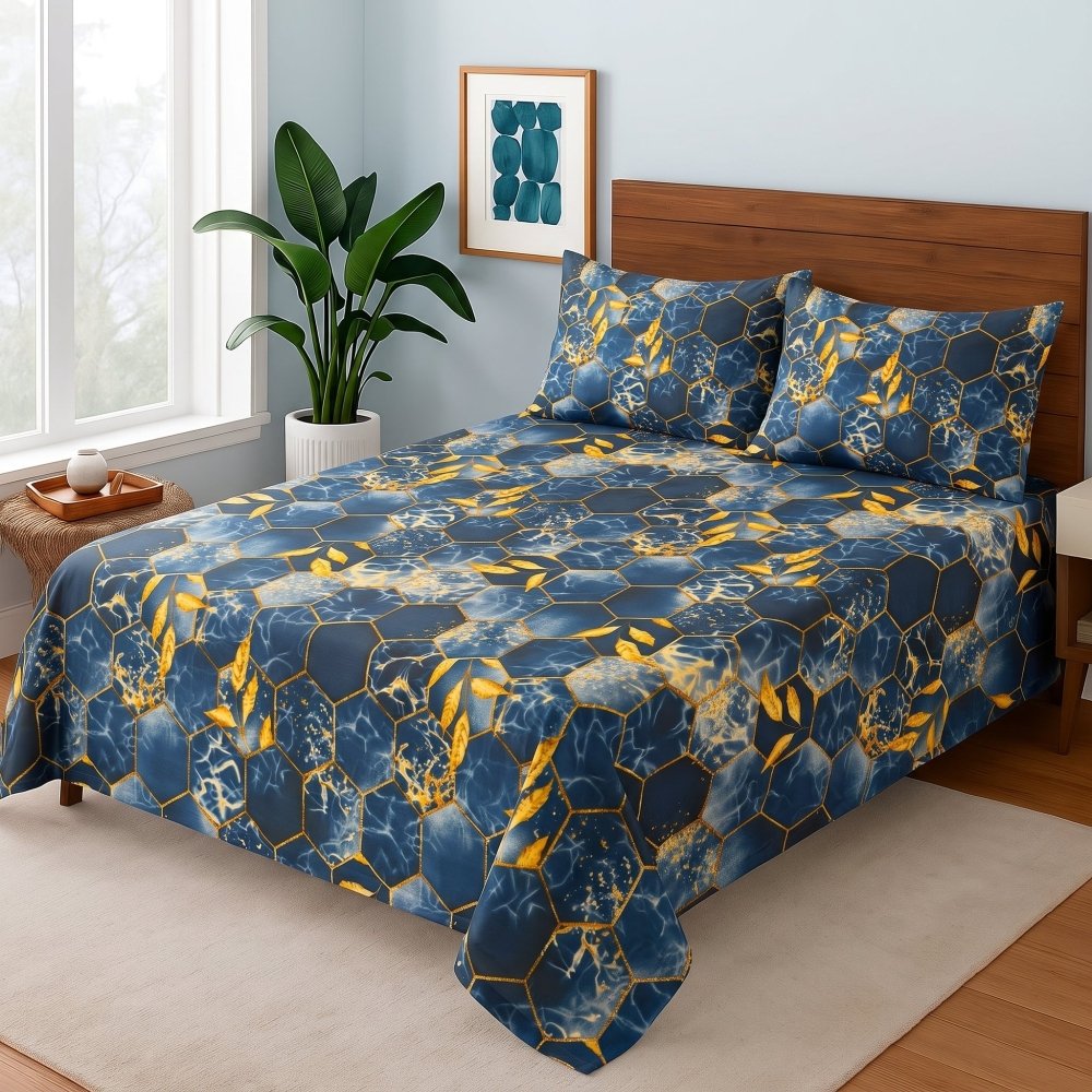 Blue Electric - Bedsheet Set - Zaraish.com