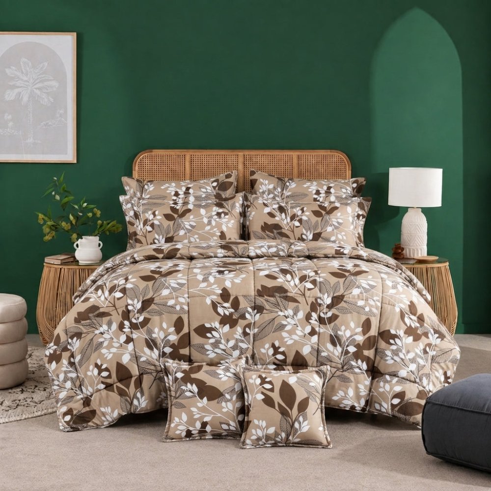 Cocoa Botanica - 8pcs Premium Comforter Set - Zaraish.com