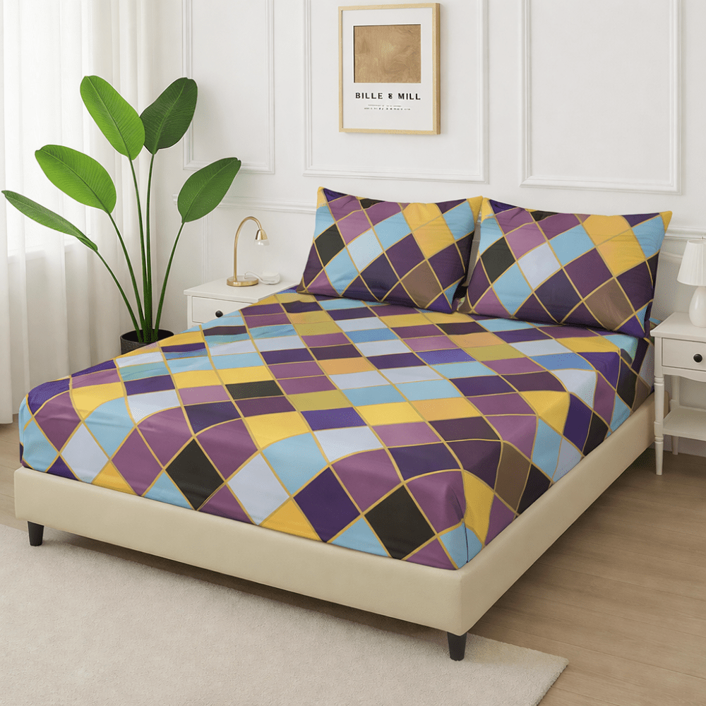 Color Fusion - Fitted Bedsheet Set - Zaraish.com