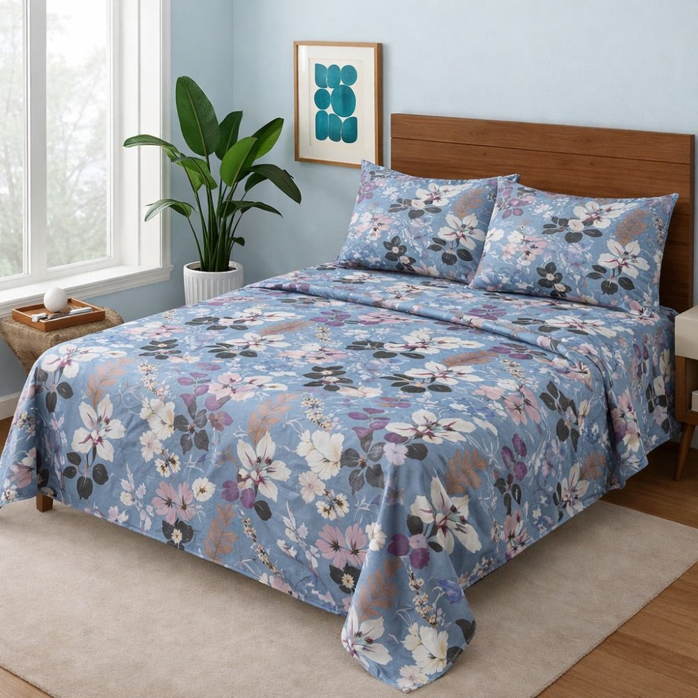 Flowery - Bedsheet Set - Zaraish.com