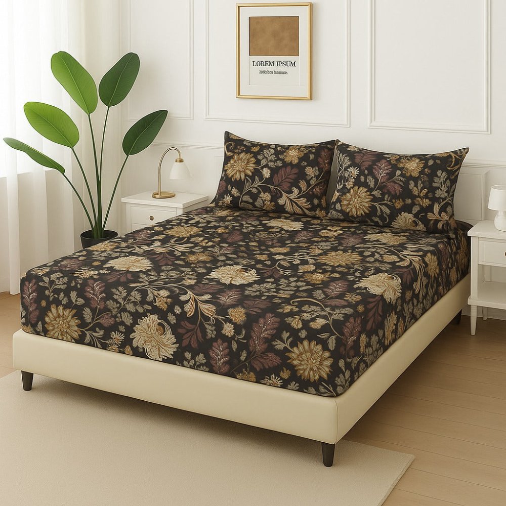 FOREST PATTA - Fitted Bedsheet Set - Zaraish.com