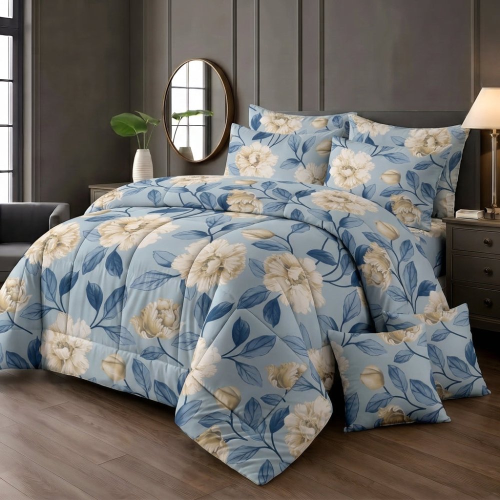 Frosty Peony - 8 pcs WINTER RAZAI Set (HEAVY FILLING) - Zaraish.com