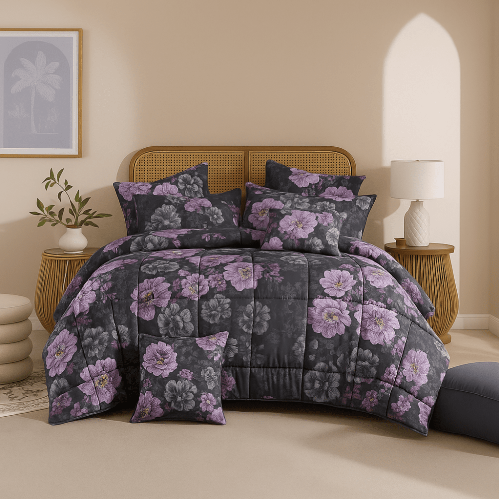 Jasmine - 6pcs Premium Comforter Set - Zaraish.com