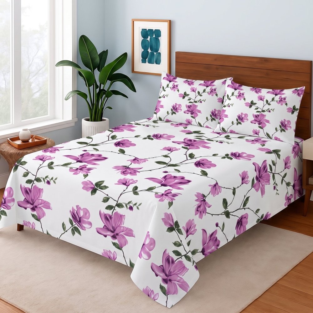 Lilac Branch - Bedsheet Set - Zaraish.com