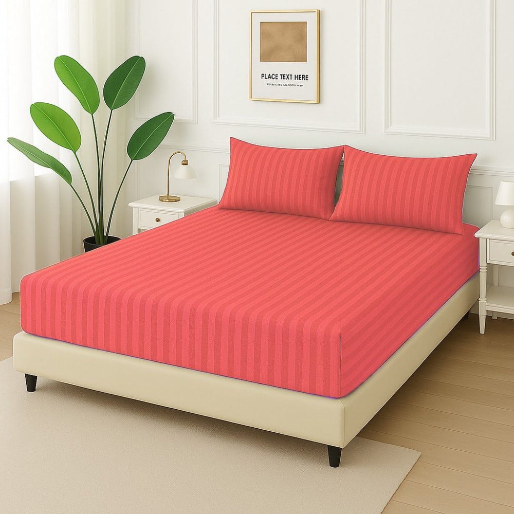 Mlata Stripe - Fitted Bedsheet Set - Zaraish.com