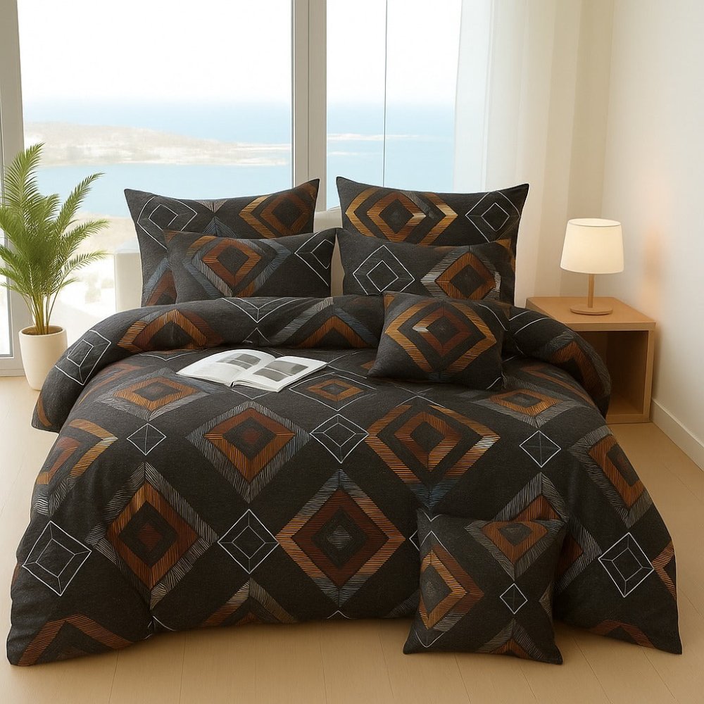 Multi Square - 6pcs Quilt Cover Set (Without Filling) - Zaraish.com