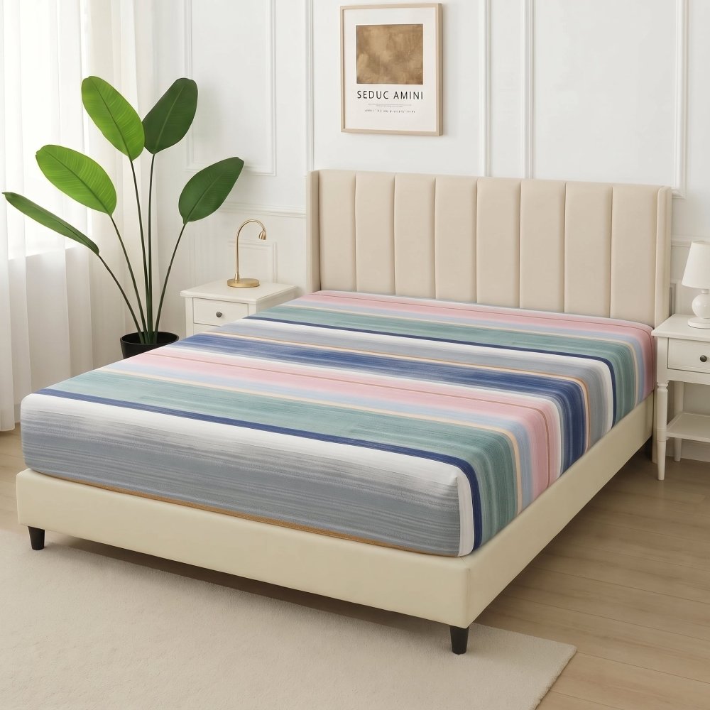 Ocean Breeze Stripes - Only Fitted Sheet - Zaraish.com
