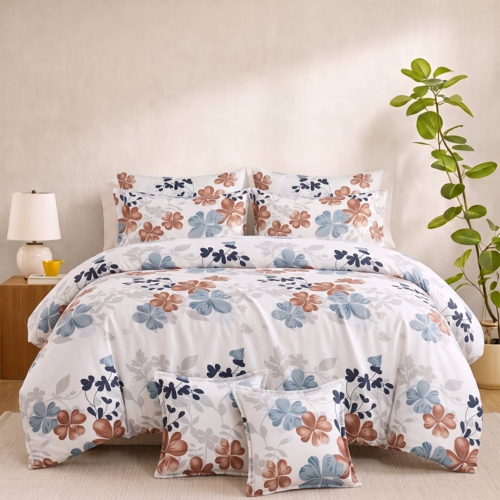 Rusty Sky Garden - 8pcs Quilt Cover Set (Without Filling) - Zaraish.com