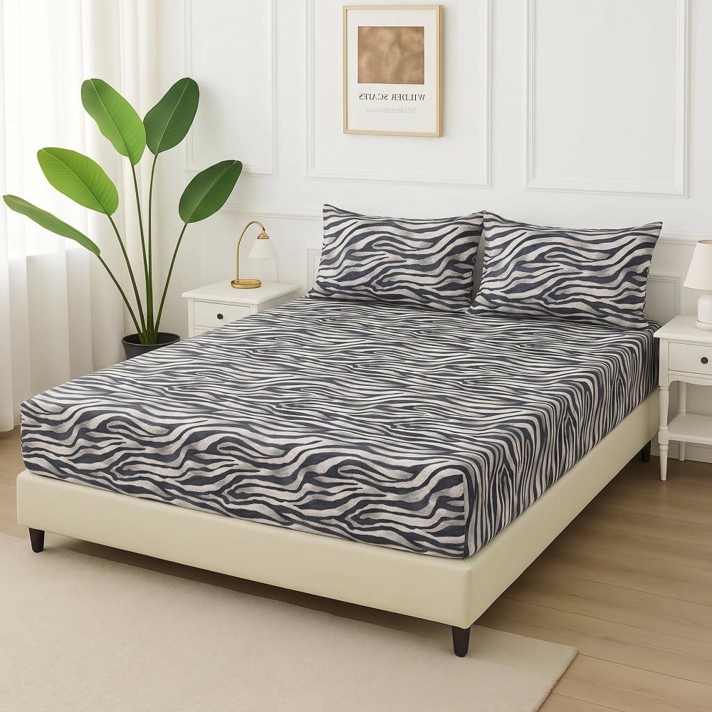 Safari Grid - Fitted Bedsheet Set - Zaraish.com