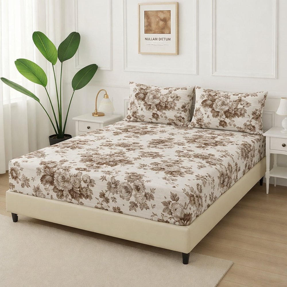 Skin Rose - Fitted Bedsheet Set - Zaraish.com