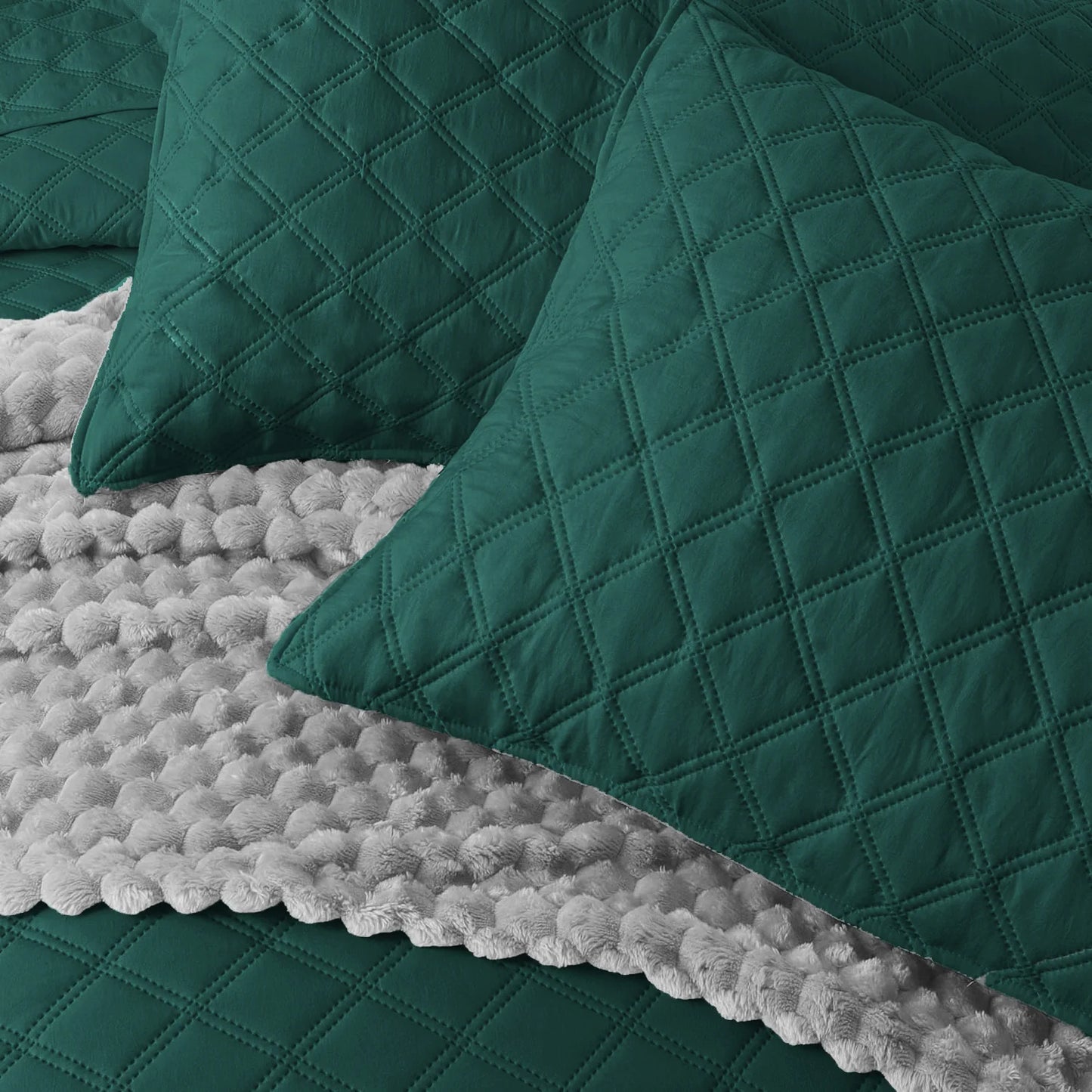 BEDSPREAD Set (Light Filling) -TEAL