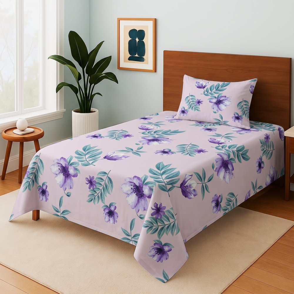 Wisteria Breeze - Single Bedsheet Set - Zaraish.com