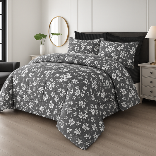 White Tulip- Premium Summer 6pcs Comforter Set