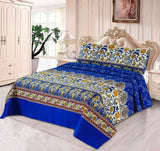 Oliver blue - Bed Sheet Set
