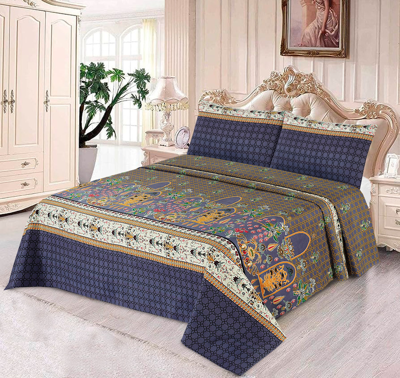 Maverick -Premium Cotton Bed Sheet Set