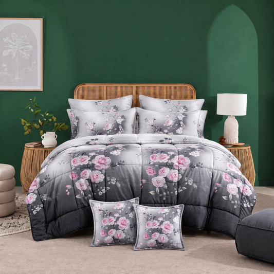 Blush Mist - 8pcs Premium Comforter Set