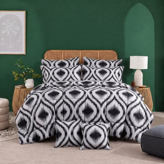 Onyx Diamond - 8pcs Premium Comforter Set