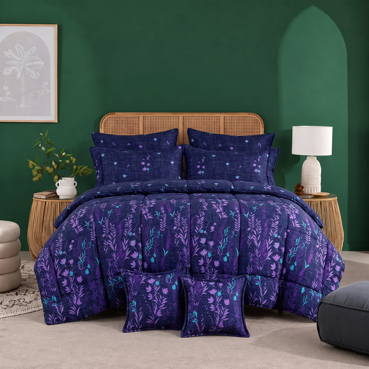 Alektra - 8pcs Premium Comforter Set