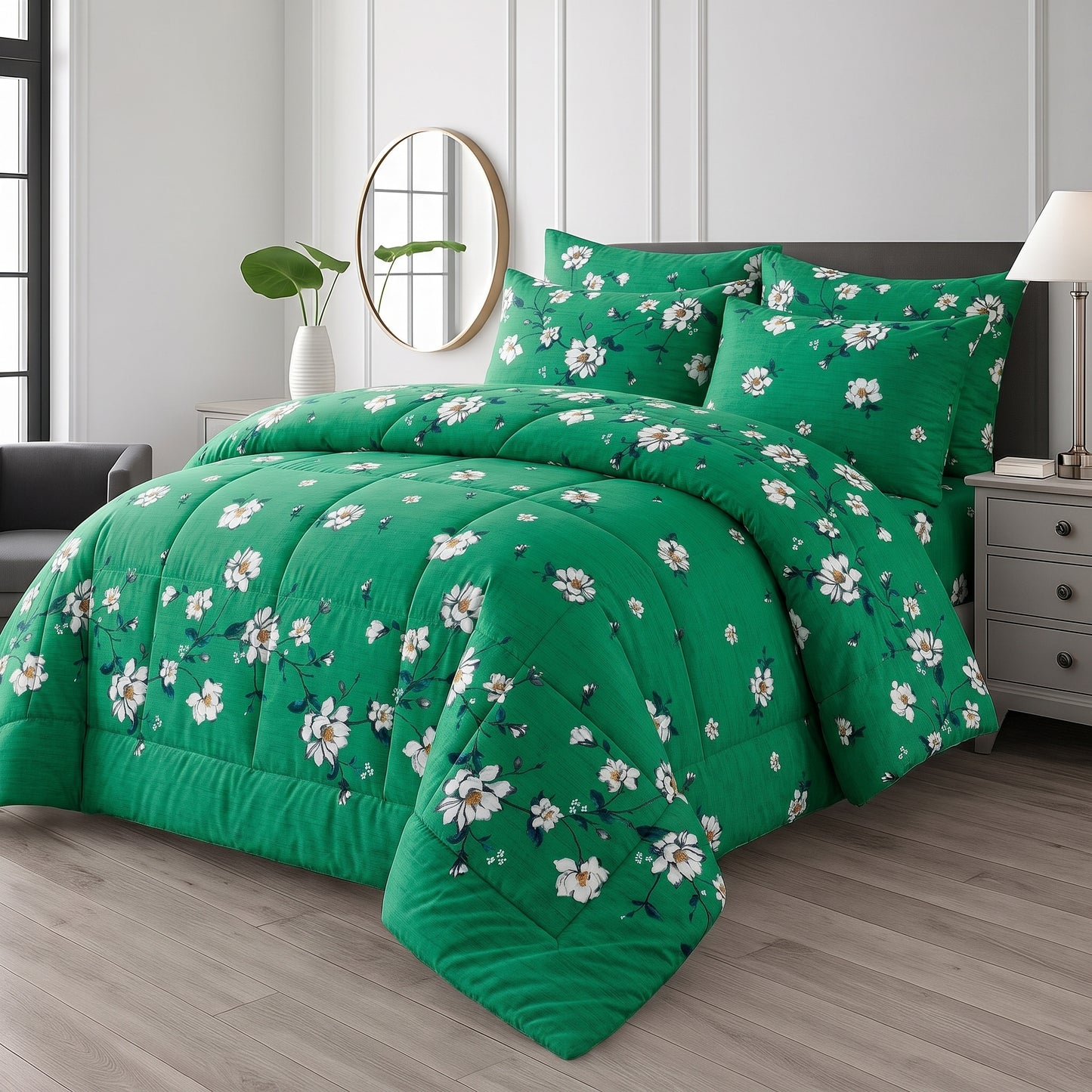 GREENISH -WINTER RAZAI Set (HEAVY FILLING)
