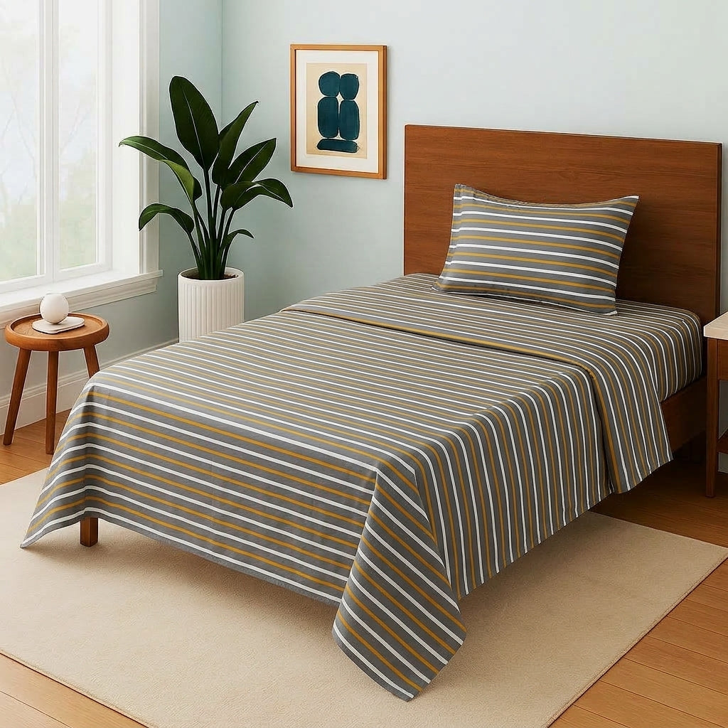 Urban Stripe Harmony - Single Bedsheet Set