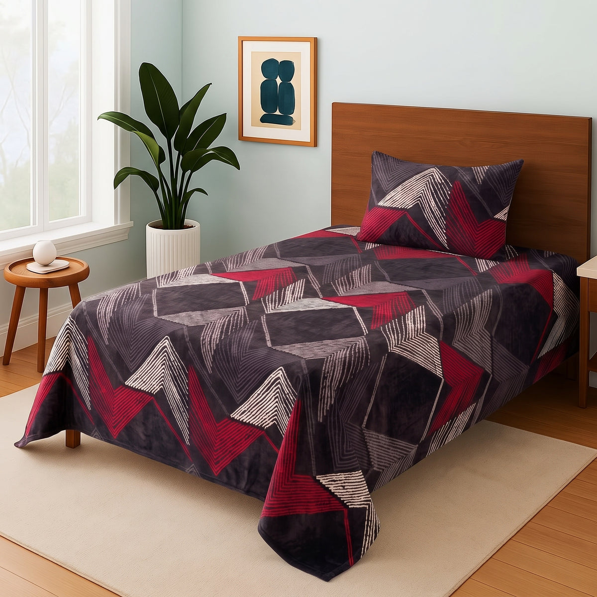 Crimson - Single Bedsheet Set