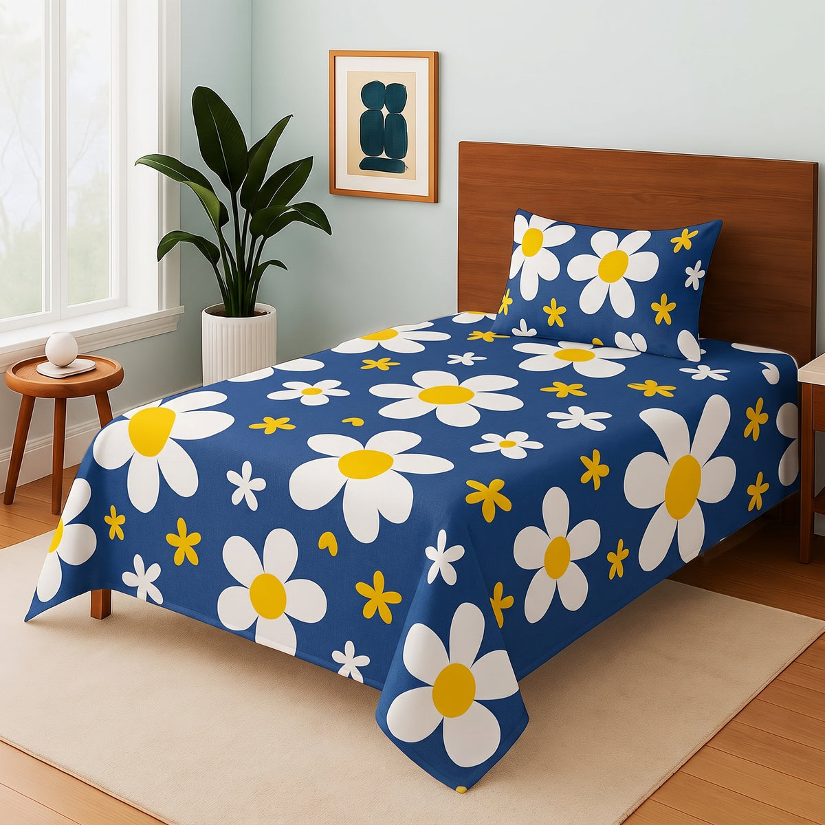 Sun Flower  - Single Bedsheet Set