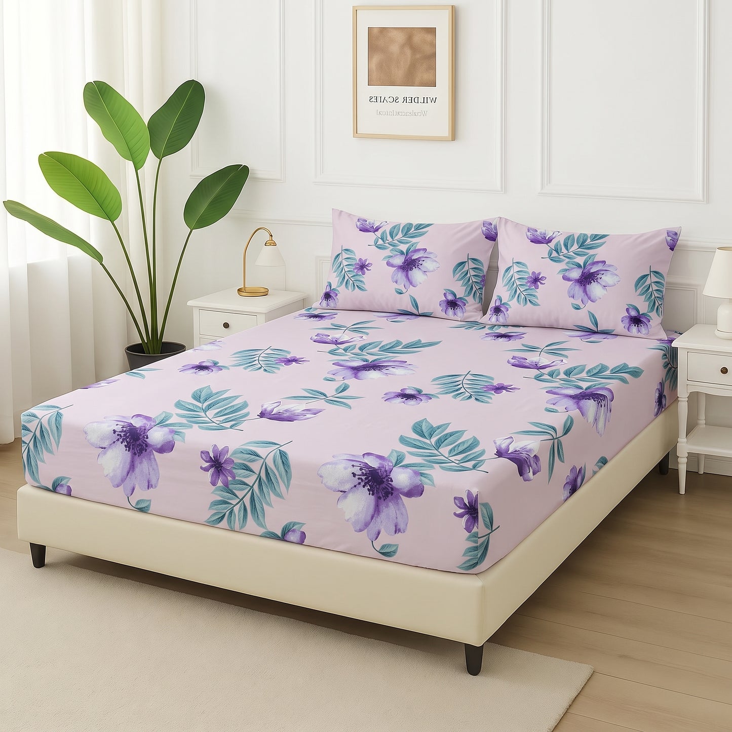 Wisteria Breeze - Fitted Bedsheet Set
